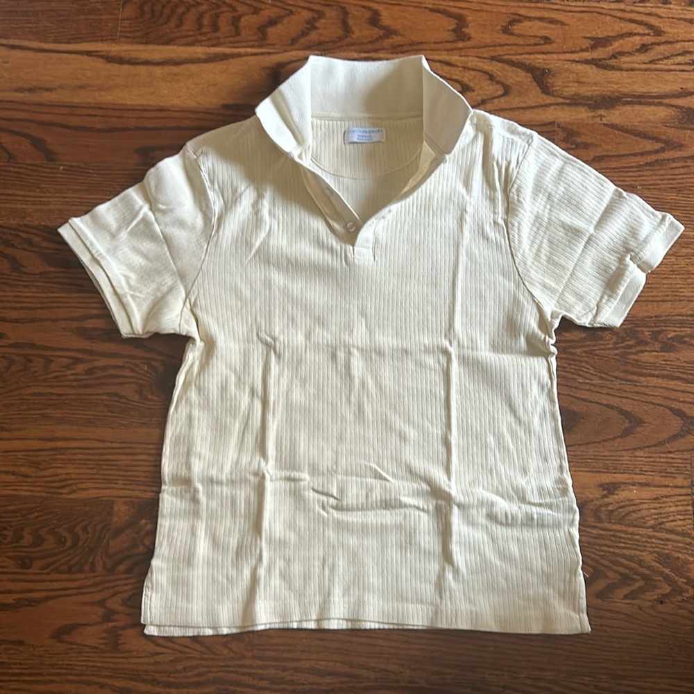 Off White Collared Polo